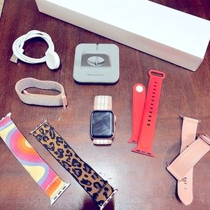 Apple Watch 4 with accessories